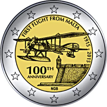 2€ Malta 2015 - Primer Vuelo